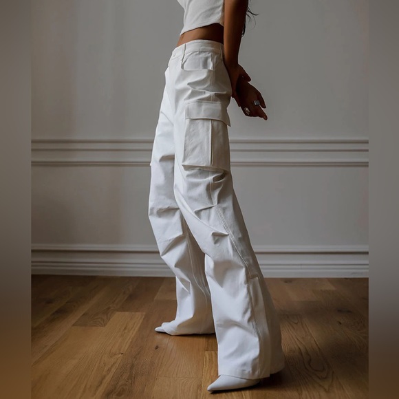 The Frankie Shop Pants - Valo Cargo Pants White